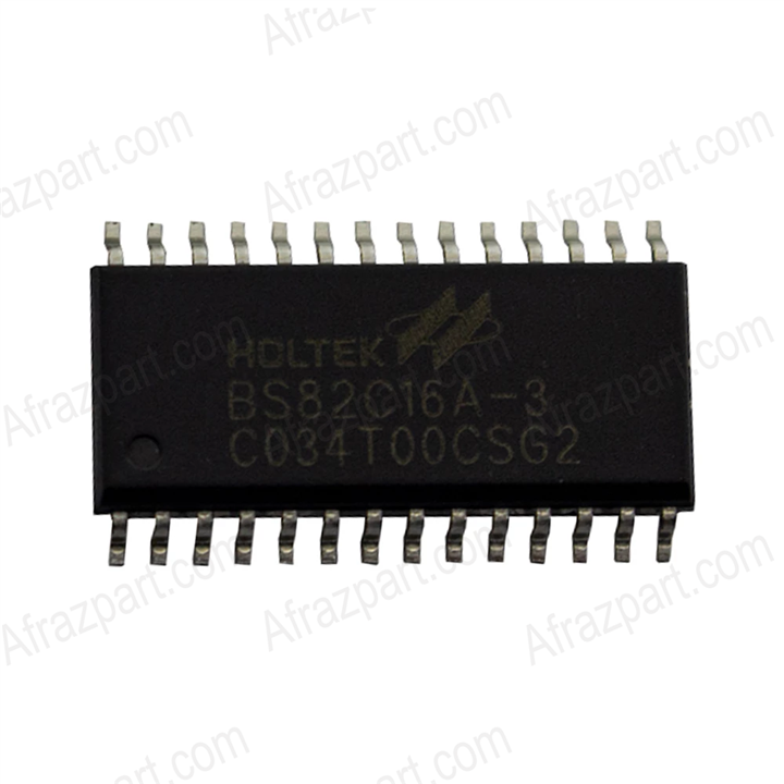 SMD آی سی میکرو کنترلر HOLTEK BS82C16A-3 پکیج SOP28